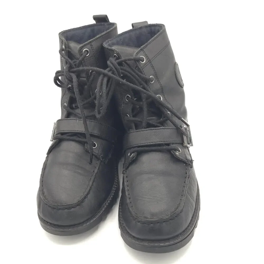 Polo Ralph Lauren Ranger Hi II Men's Size 7 Boots Black Buckle